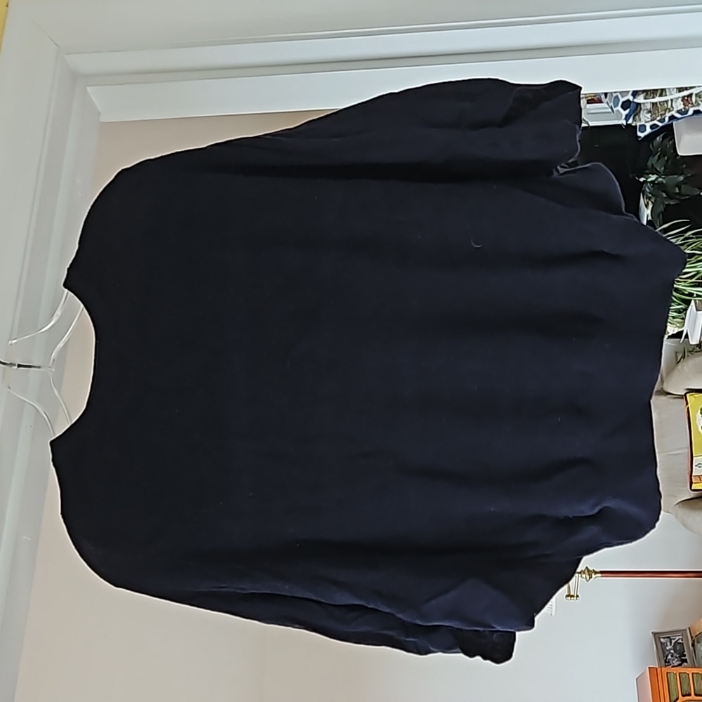 Jigsaw navy batwing sweater S/M